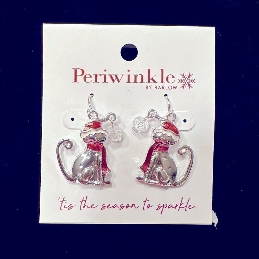 Women’s Fashion Cat Holiday Earrings - NWT